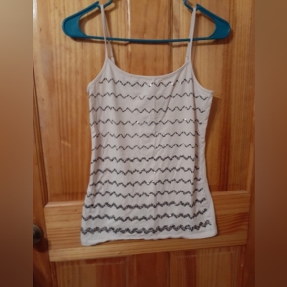 LOFT Tops - Y2k Loft tank top with a sequence squiggly design ( Leaving Soon )